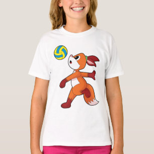 Fuchs Volleyballspieler Volleyball Sport T-Shirt