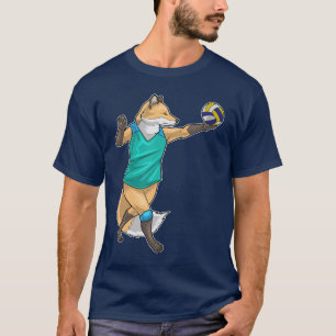 Fuchs Volleyballspieler Volleyball T-Shirt