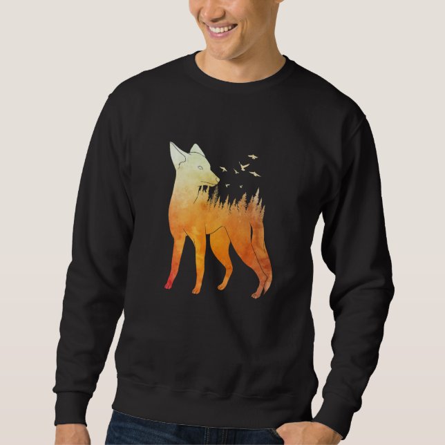 Fuchs Wald Fuchs Jäger jagt Fuchs  2 Sweatshirt (Vorderseite)
