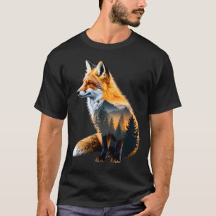 Fuchs Wald Naturliebhaber Berge Wandern Camping Bu T-Shirt