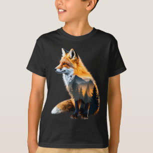 Fuchs Wald Naturliebhaber Berge Wandern Camping Bu T-Shirt