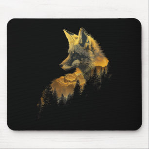 Fuchs Wald Naturliebhaber Berge Wandern Camping H Mousepad