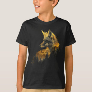 Fuchs Wald Naturliebhaber Berge Wandern Camping H T-Shirt