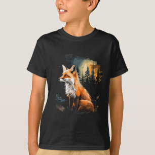 Fuchs Wald Naturliebhaber Berge Wandern Camping H T-Shirt