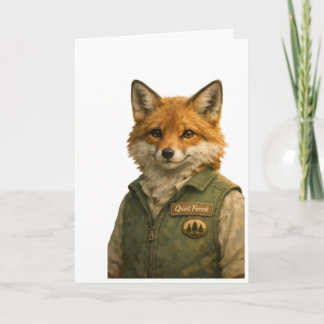 Fuchs-Wald-Ranger • Allzweck-Grußkarte Karte