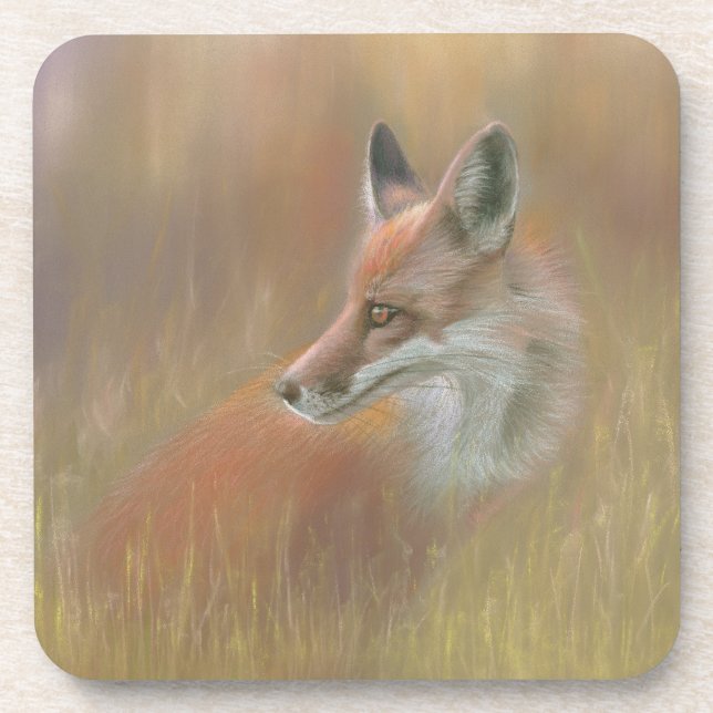 Fuchs-Wildlife-Untersetzer-Set Getränkeuntersetzer (Vorderseite)