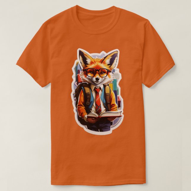Fuchs zurück zur Schule 2 T-Shirt (Design vorne)