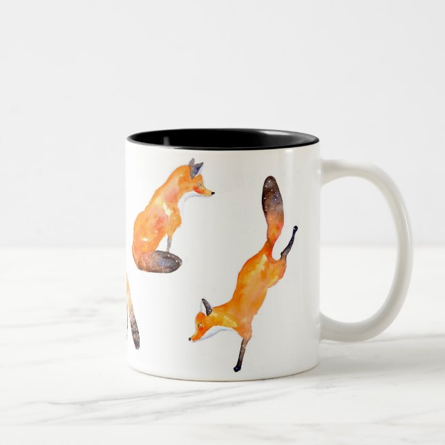 Fuchs Zweifarbige Tasse (Rechts)