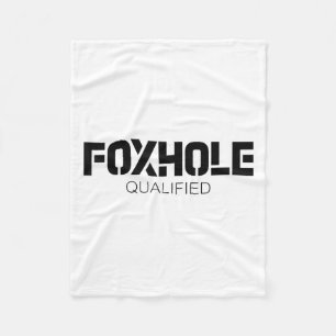 Fuchsbau qualifizierter militärischer Unterstützer Fleecedecke