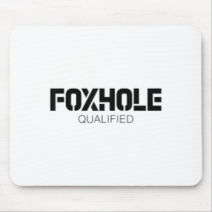 Fuchsbau-qualifizierter militärischer Unterstützer Mousepad