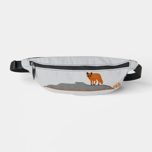 🦊Fuchsbauchtasche auf Felsen Bauchtasche (Vorderseite)