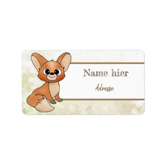 Füchschen Adressaufkleber