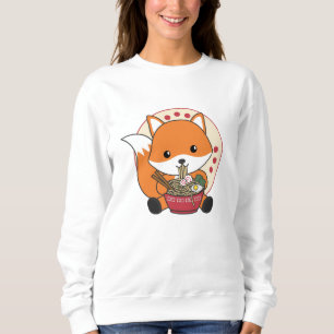 Füchse, angetrieben von Ramen Niedlichen Kawaii-Fü Sweatshirt