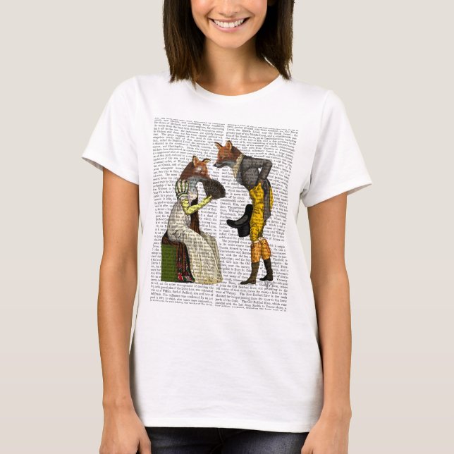 Füchse Courting T-Shirt (Vorderseite)