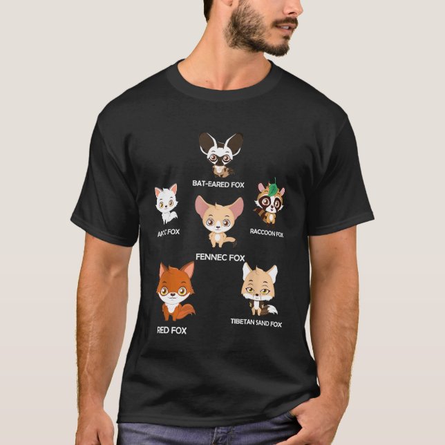 Füchse der Arktis-Fuchs Fennec-Fuchs T-Shirt (Vorderseite)