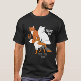 Füchse der Welt Funny Fox Animals Educational T-Shirt