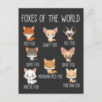 Füchse der Welt - Geschenk für Fox Lover