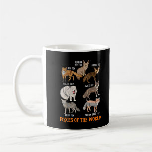 Füchse der Welt Lustige Fuchs-Sachen Tiere Bildung Kaffeetasse