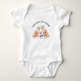 Füchse halten immer zusammen - Baby-Body Baby Strampler
