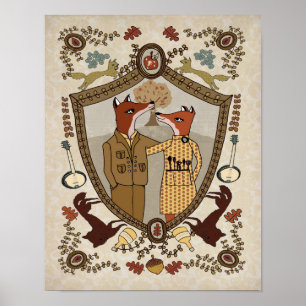 Füchse in der Liebe Poster