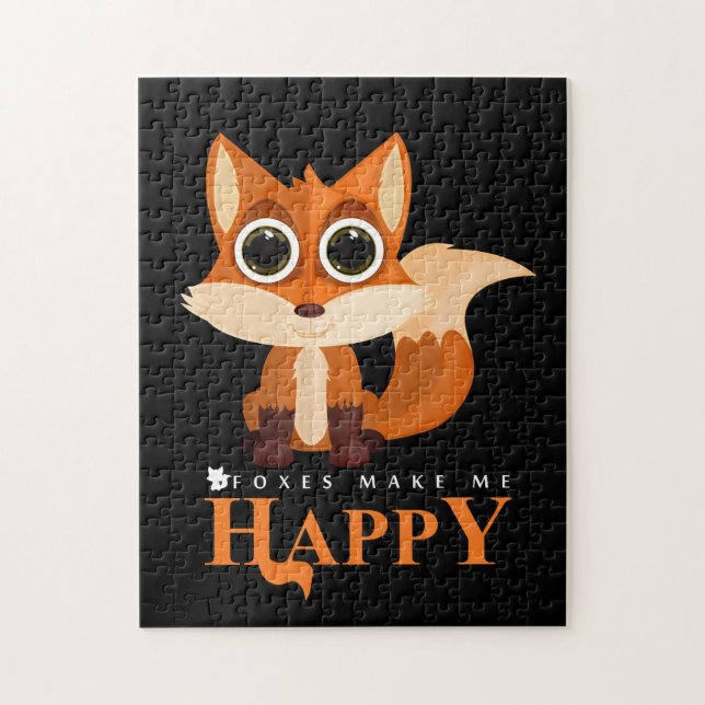 Füchse machen mich glücklich puzzle (Vertikal)