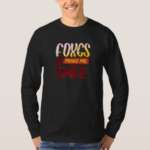 Füchse machen mich zum Lächeln des Naturwaldes T-Shirt