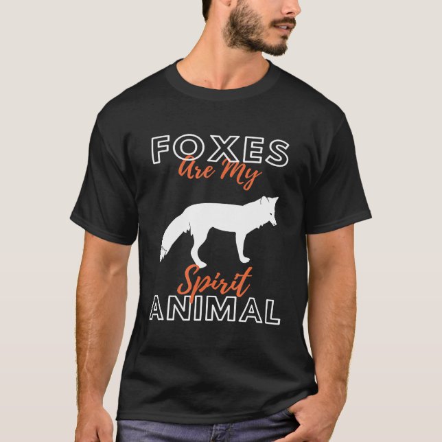 Füchse sind mein Geist Tierwald Futter T-Shirt (Vorderseite)
