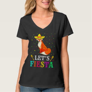 Füchse Tier Lasse Fiesta Cinco De Mayo Mexican Pa T-Shirt