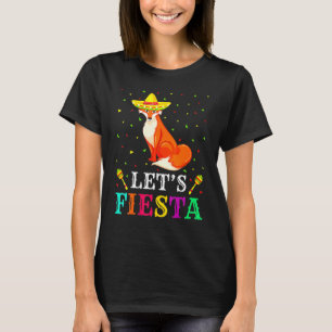 Füchse Tier Lasse Fiesta Cinco De Mayo Mexican Pa T-Shirt