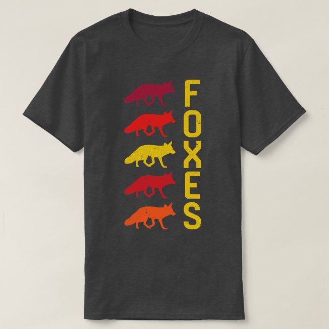 Füchse Vintag T-Shirt (Design vorne)
