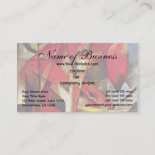 Füchse von Franz Marc, Füchse, Vintager Expression Visitenkarte