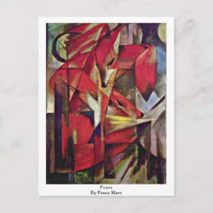 Füchse von Franz Marc Postkarte