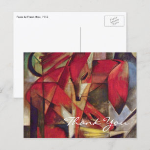 Füchse von Franz Marc Postkarte