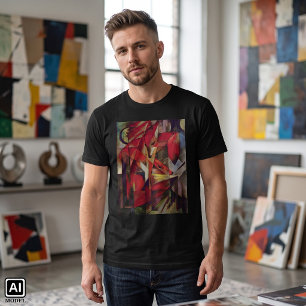 Füchse von Franz Marc, Vintage Abstracte Kubismus T-Shirt