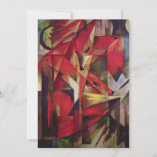 Füchse von Franz Marc, Vintage Abstrakte kubistisc