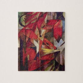 Füchse von Franz Marc, Vintage Abstrakte kubistisc Puzzle