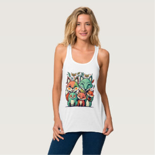 Fuchsfamilie Tank Top