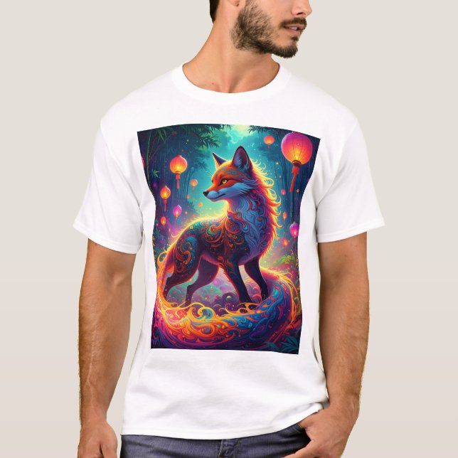 Fuchsgeist des Laternenhains T-Shirt (Vorderseite)