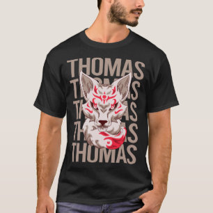 Fuchsgesicht - Thomas Name T-Shirt