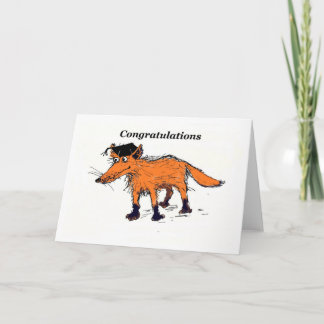 Fuchsgratulation Karte