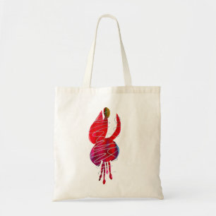 Fuchsia abstrakte Aquarellblüte Tragetasche