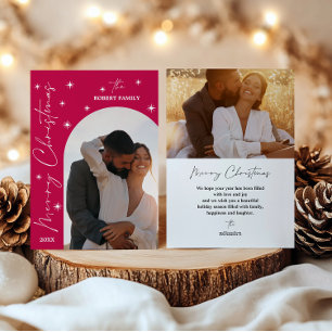 Fuchsia Arch Chic Schrift 2 Foto FROHE WEIHNACHTEN