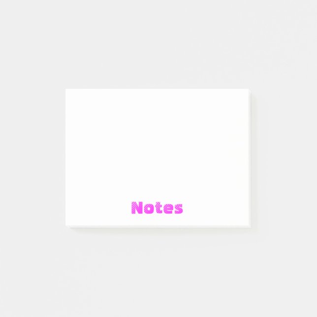 Fuchsia-Bemerkungen Post-it Klebezettel (Vorderseite)