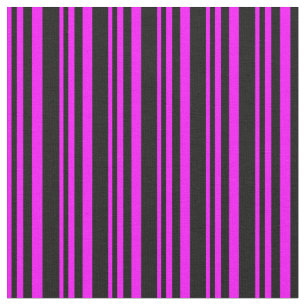 Fuchsia & Black Linde Muster Stoff