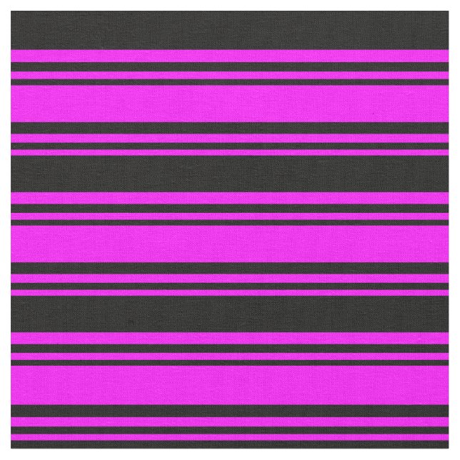 Fuchsia & Black Pattern Stoff (Nahaufnahme)