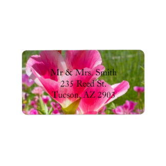 Fuchsia-Blume Adressaufkleber
