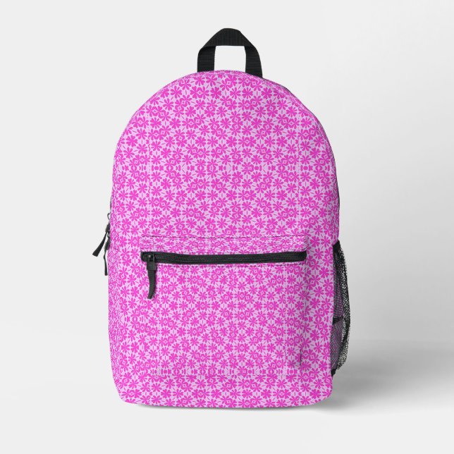 Fuchsia-Blume Bedruckter Rucksack (Vorderseite)