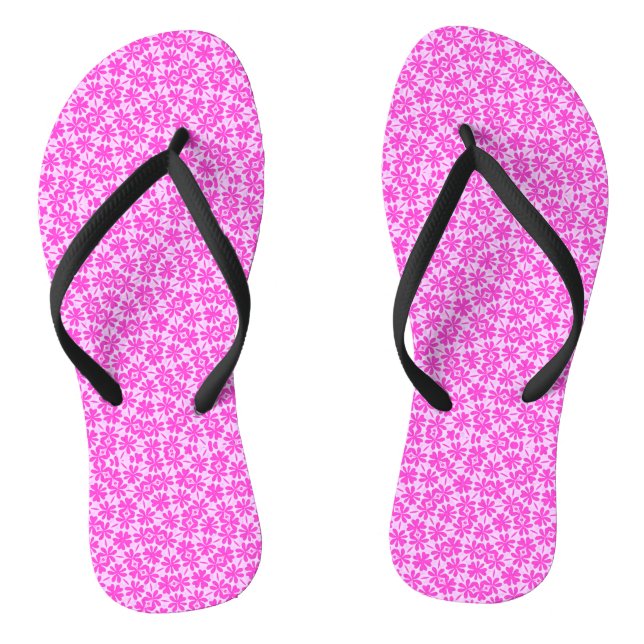 Fuchsia-Blume Flip Flops (Fußbett)