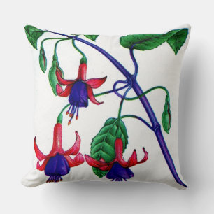 Fuchsia-Blume Kissen