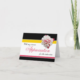 Fuchsia Blume Pink Yellow Interview Vielen Dank Dankeskarte